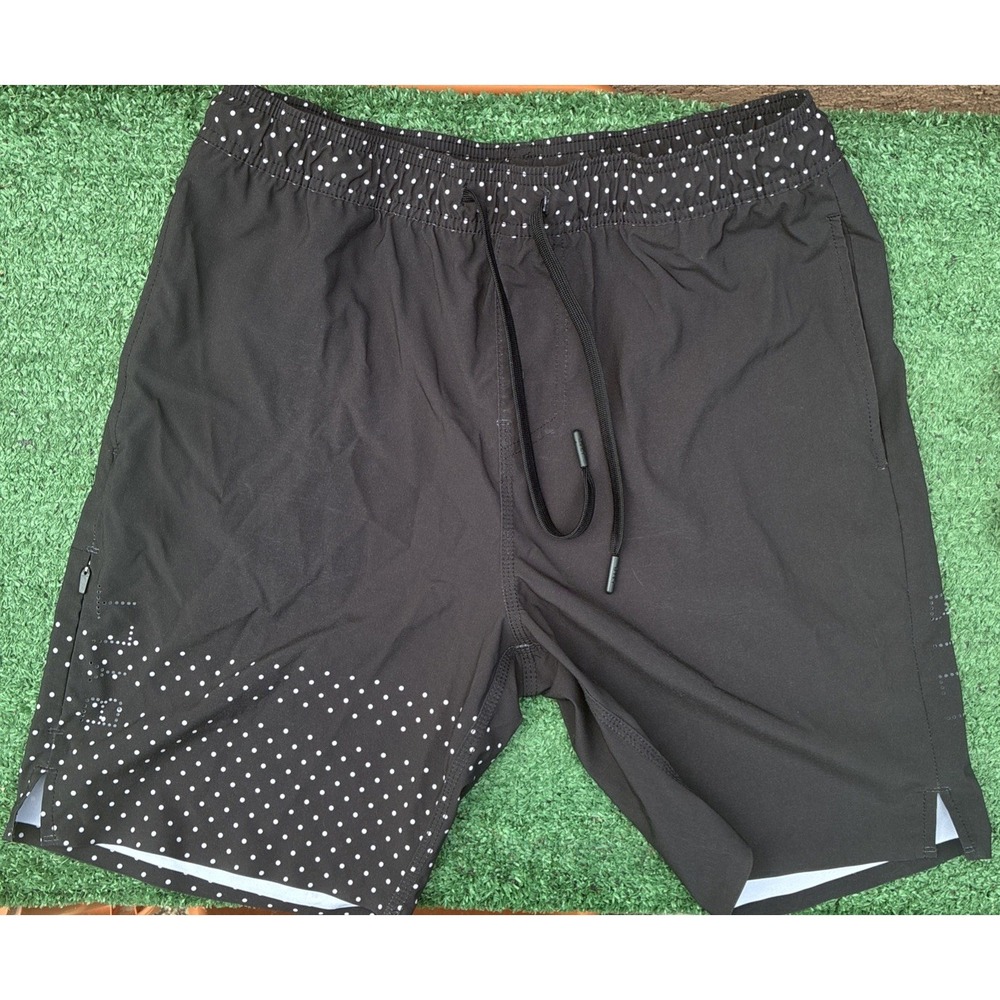 BYLT Premium Basics Mens Coastal Board Shorts Black/white SIZE M